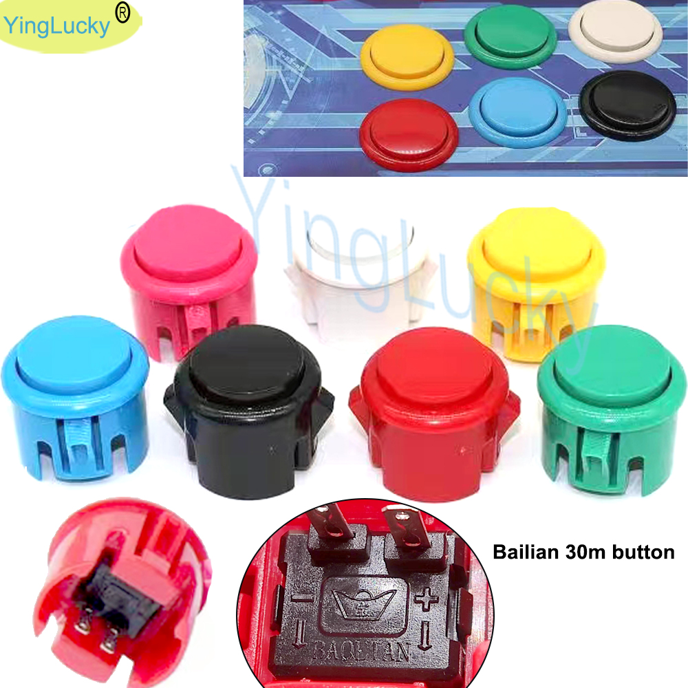 Joystick Arcade Parts - 100 pcs Arcade buttons 30mm 24mm