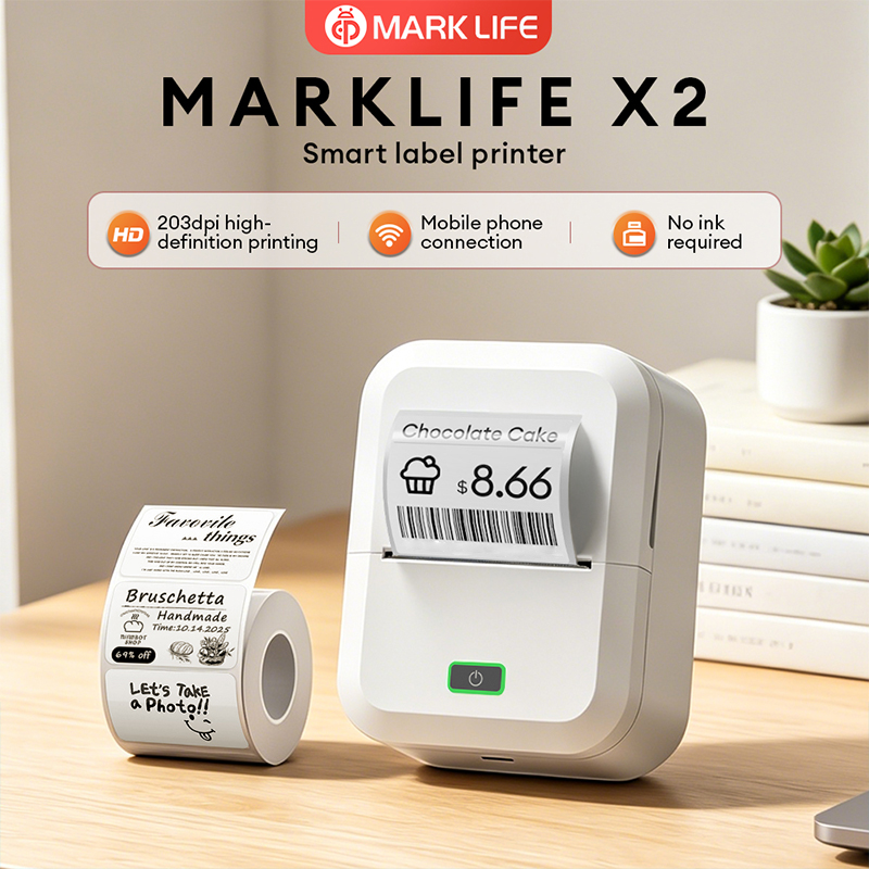 Ticket Redemption Machine - Marklife X2 Mini Portable Label Printer