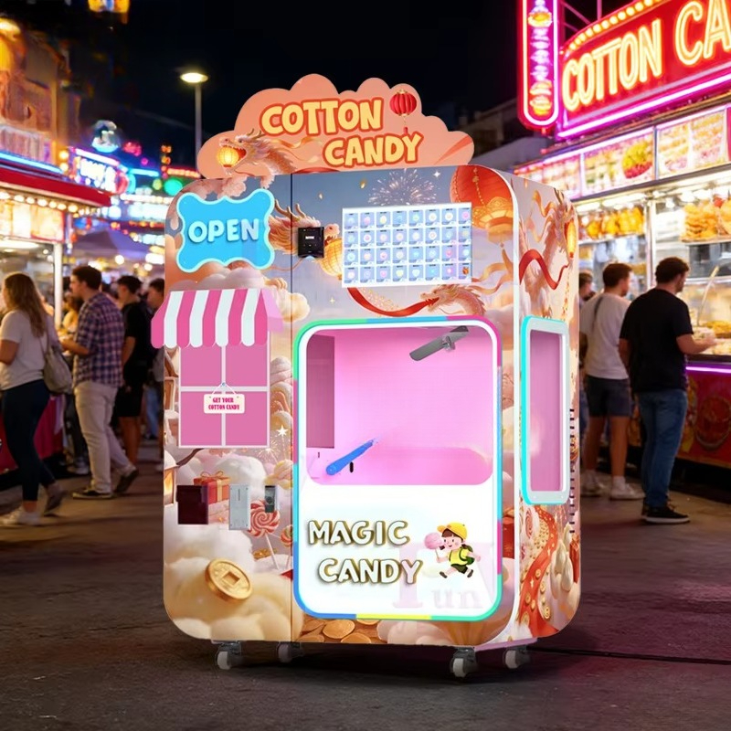 Candy Vending Machine - Mall Food Court Cotton Candy Vending