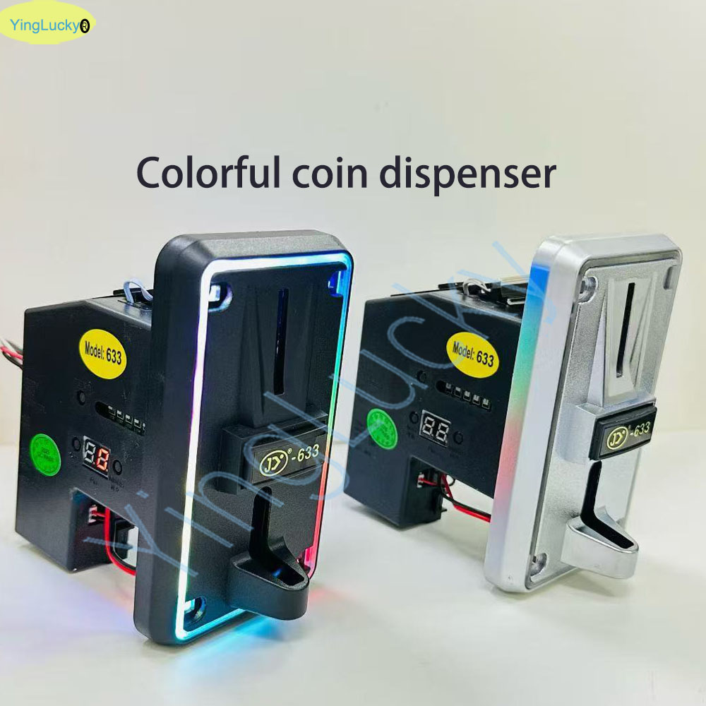 Arcade Games Vending - Colorful LED Multi Coin Acceptor Coin