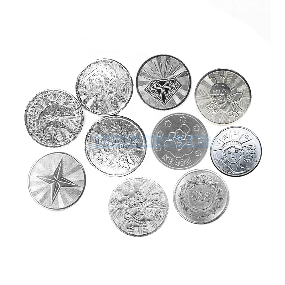 Arcade Games Vending - 100PCS Coins Tokens Stainless Steel Collect