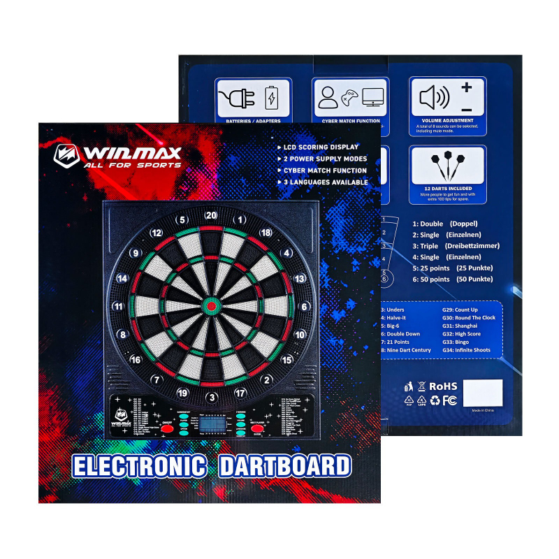 Electronic Dartboard Cabinet - Electronic Dart Board LED Electric Digital