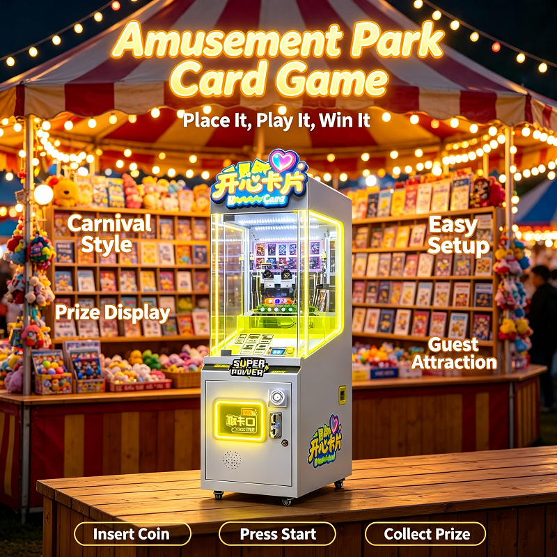Ticket Redemption Machine - Push Card Coin Operated Prize Arcade
