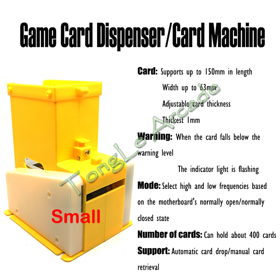 Arcade Card Vending Machine - Coin-operated Card Machine Card Dispenser Accepts
