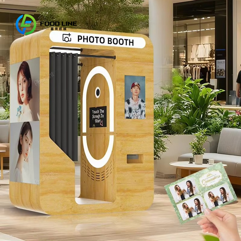 Photo Booth Machine - Customized Portable Wooden Bars Vintage Photo
