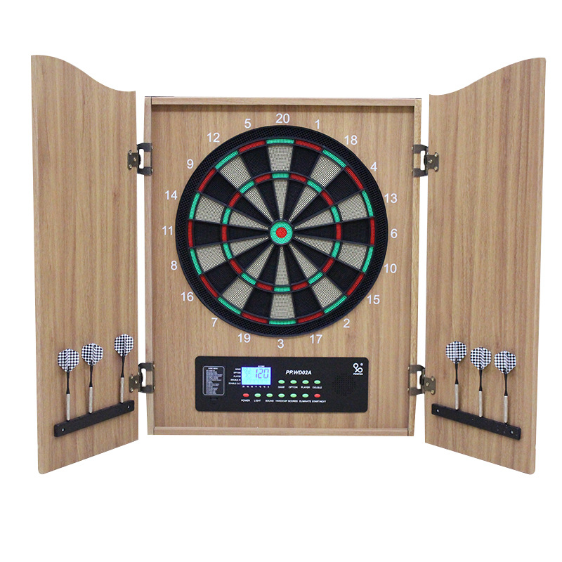 Electronic Dartboard Cabinet - Luxury wooden electronic dart board cabinet