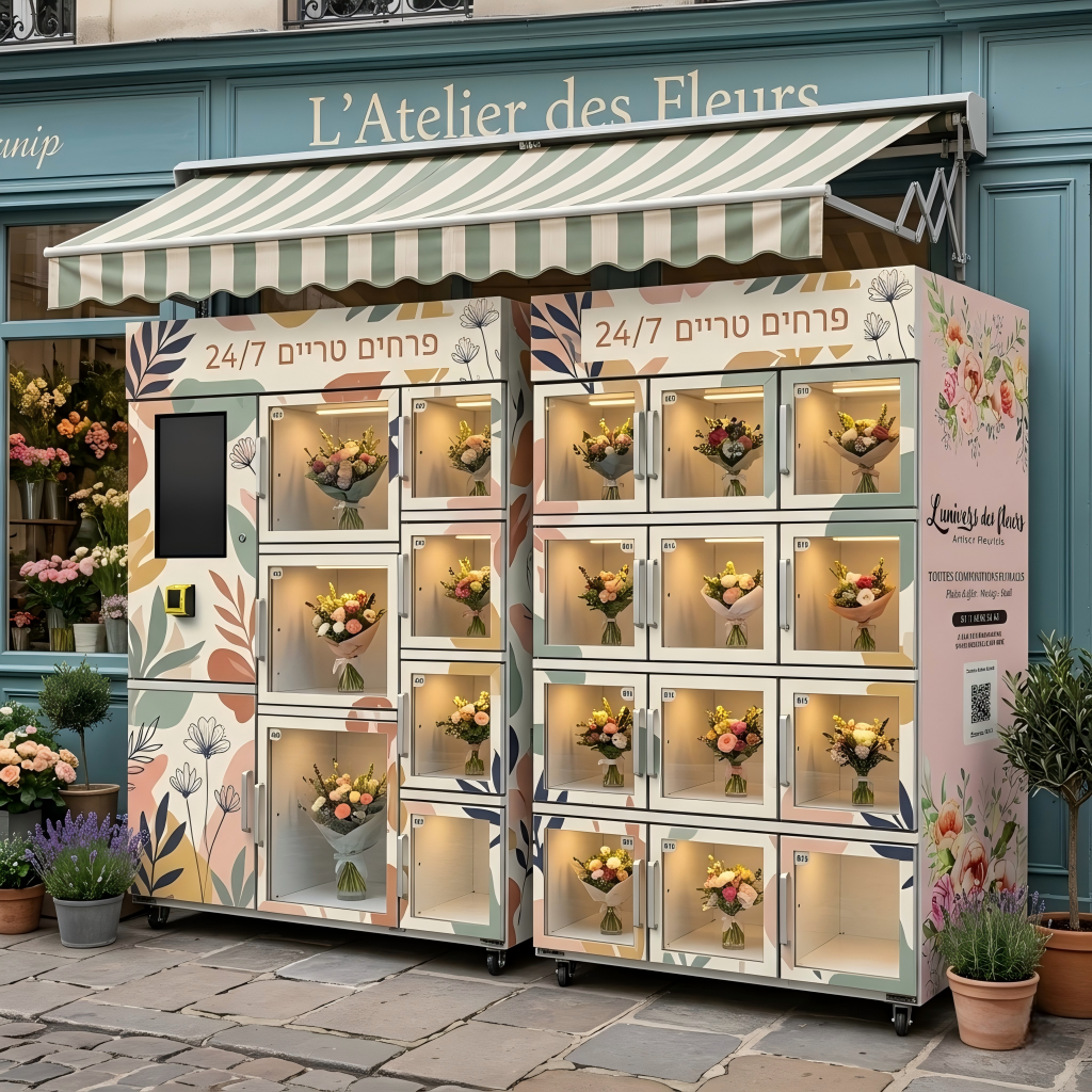 Vending Machine Qr Code - Mini Compact Fresh Flower Vending Machine