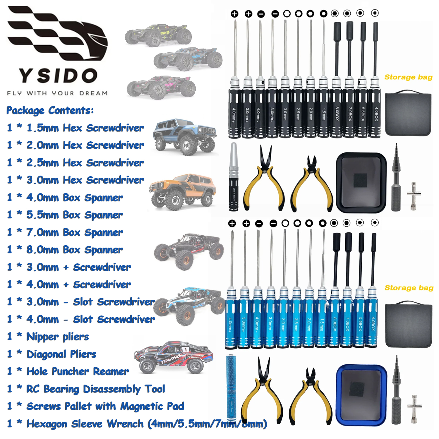 Racing Arcade Cabinet - 18PCS YSIDO RC Tool Kit Screwdriver