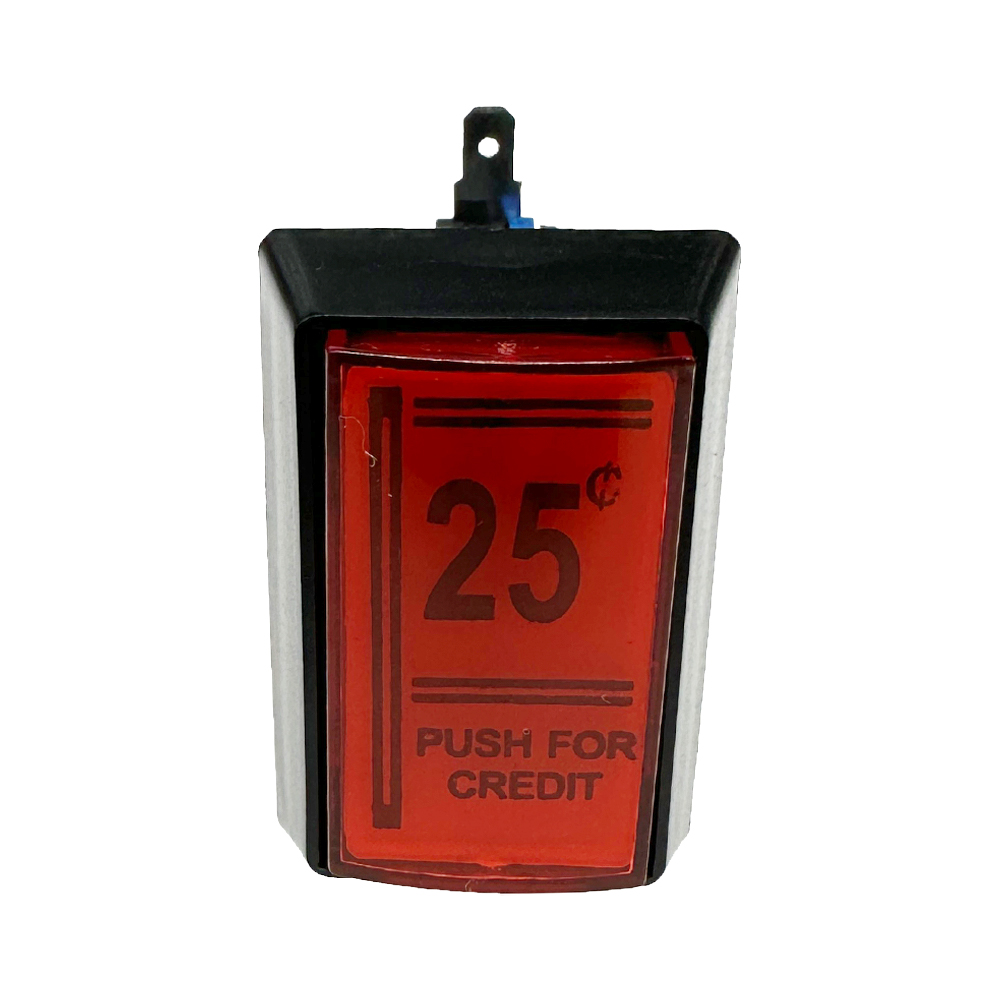 Coin Pusher Machine - 1 Piece 25 cents rectangle button