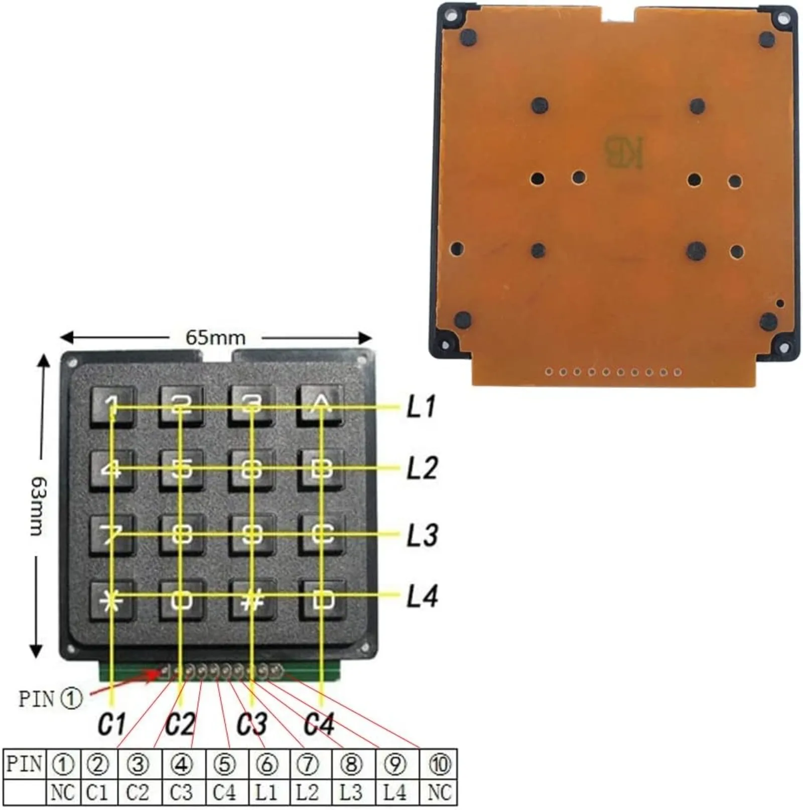 4x4 Matrix Membrane Keypad 16  - Arduino Vending Machine Project 评论和价格