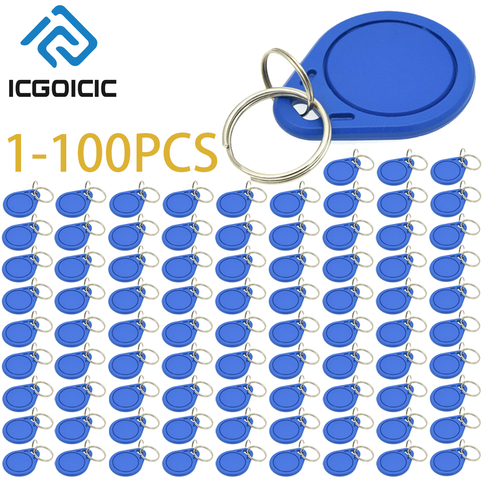 1-100pcs 13.56MHz RFID IC Key  - Arduino Vending Machine Project 评论和价格