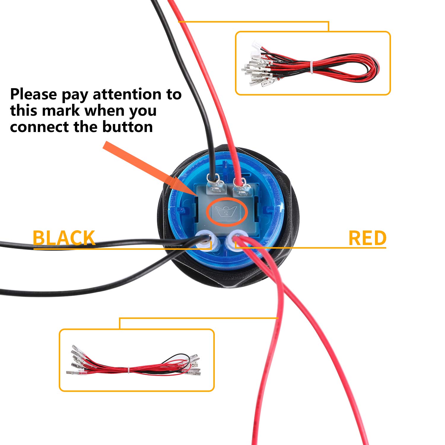 1 Bag/50 Pcs Arcade LED Button - Arcade Wangan Midnight 评论和价格