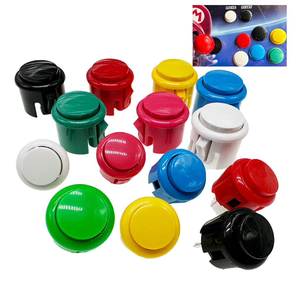 12pcs Copy Sanwa Buttons 30mm  - Arcade Wangan Midnight 评论和价格
