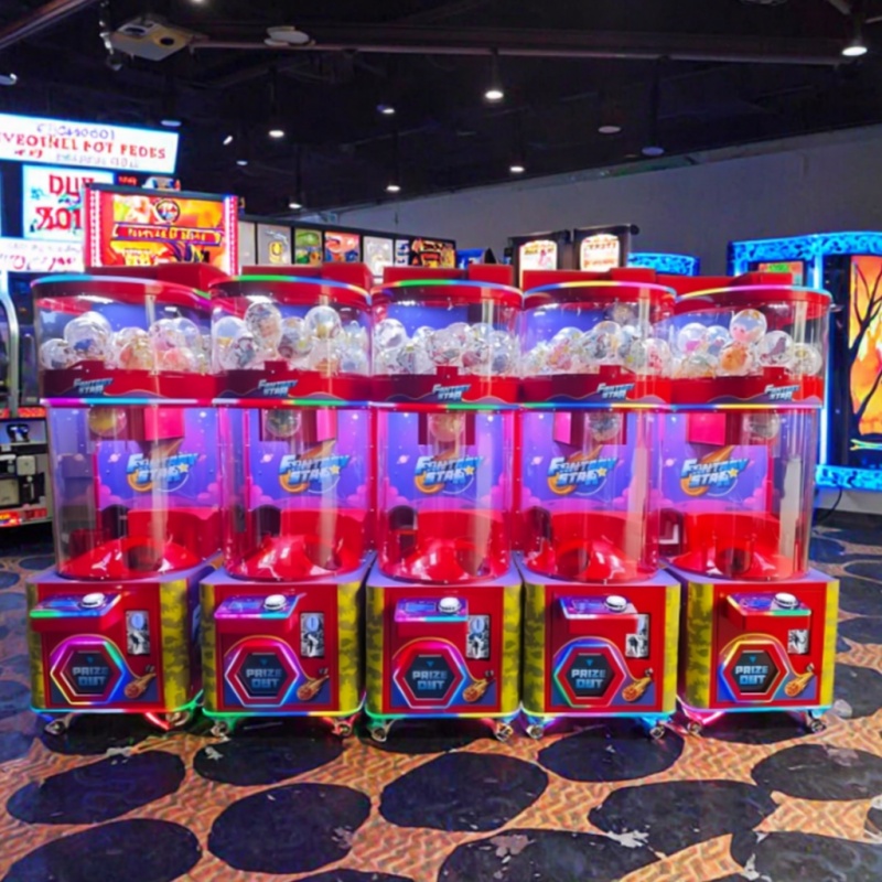 Amusement Park Metal Coin Oper - Prize Capsule Toy Machine 评论和价格
