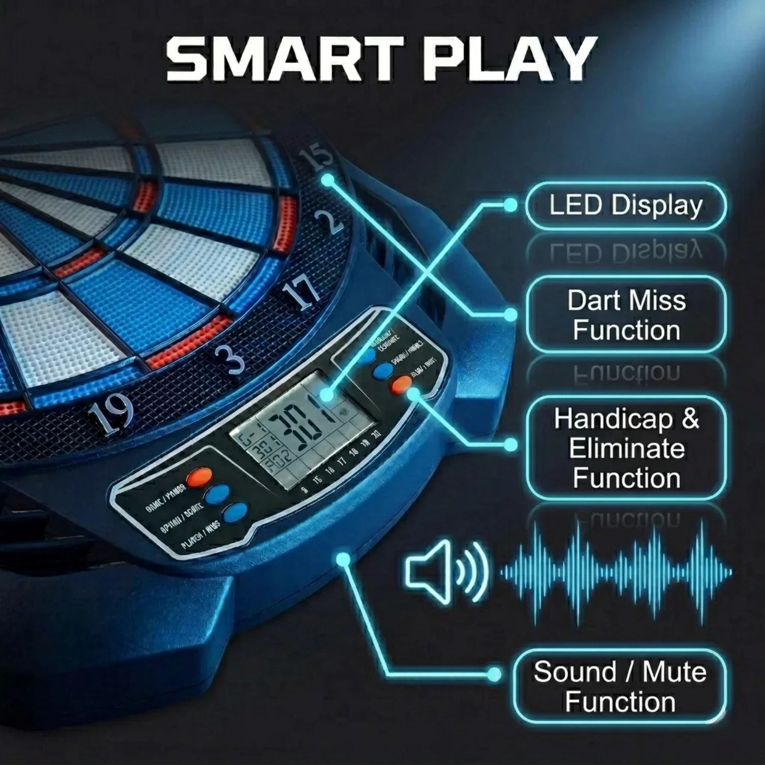 DartVibe Advanced Electronic D - Electronic Dartboard Cabinet 评论和价格