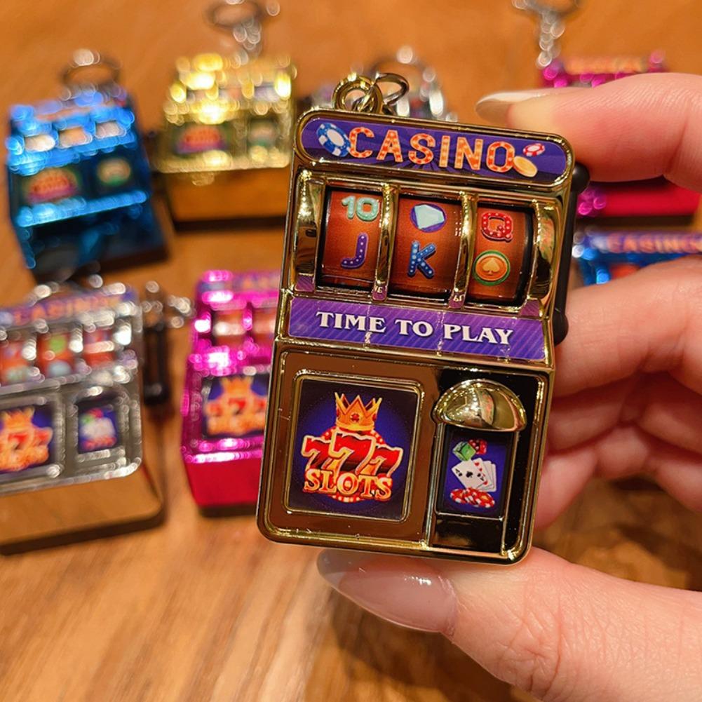 Fashion Slot Machine Keychain  - Fruit Slot Machine 评论和价格