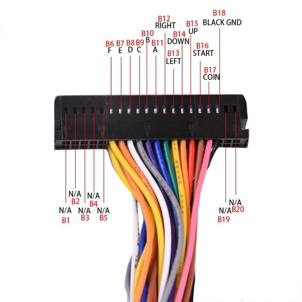 Arcade 40 Pin Cabinet Wire Har - Arcade Button Pcb 评论和价格