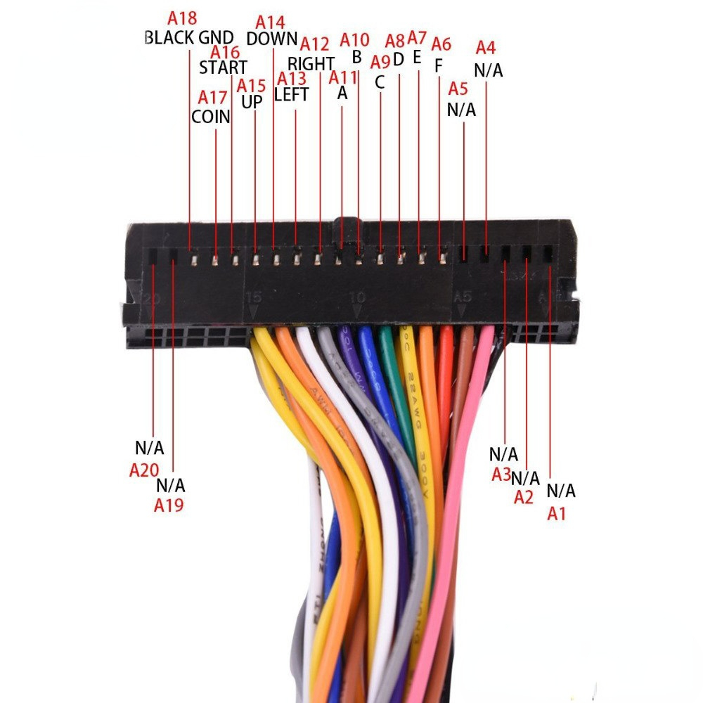 Arcade 40 Pin Cabinet Wire Har - Arcade Button Pcb 评论和价格