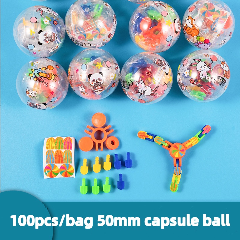 100pcs/bag 50mm capsule ball m - Prize Capsule Toy Machine 评论和价格