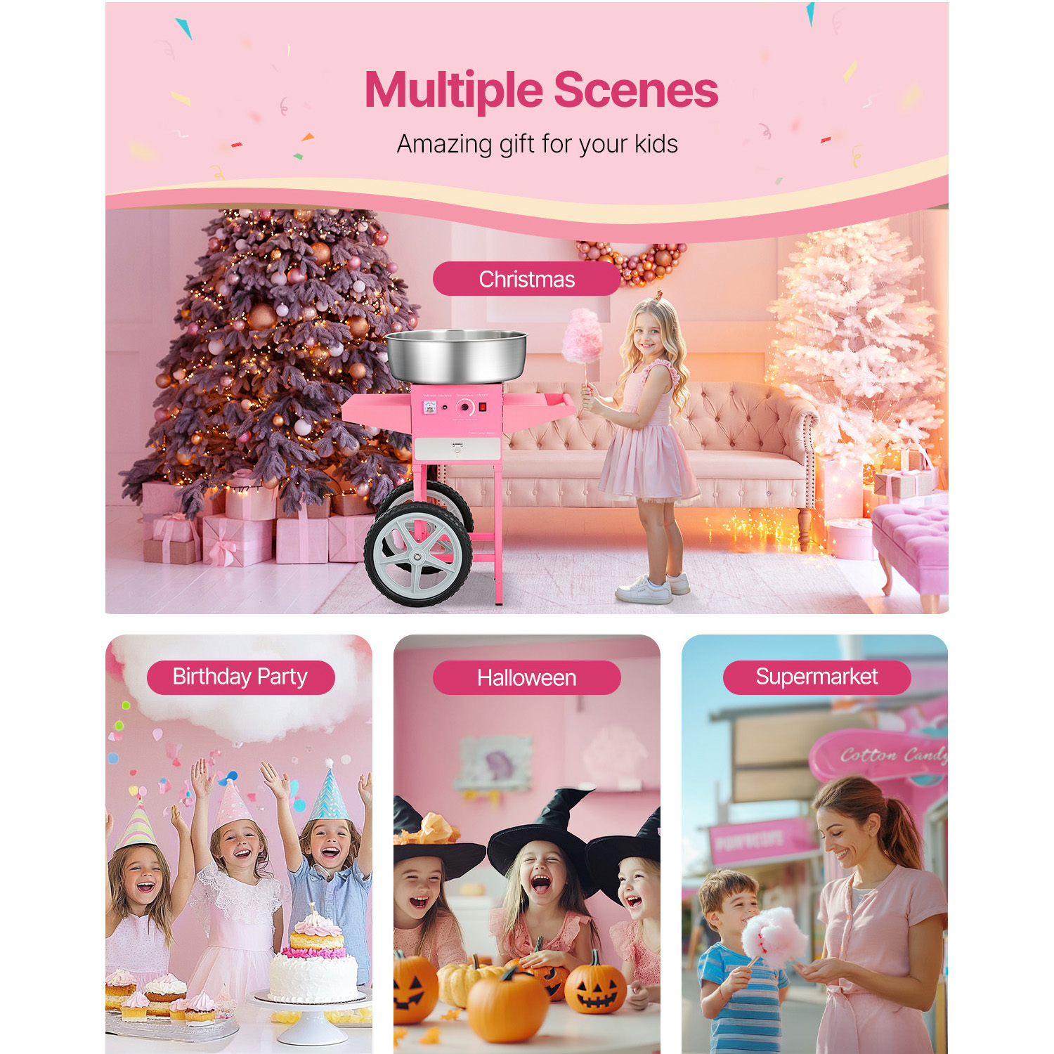 SucceBuy Electric Cotton Candy - Candy Floss Machine 评论和价格