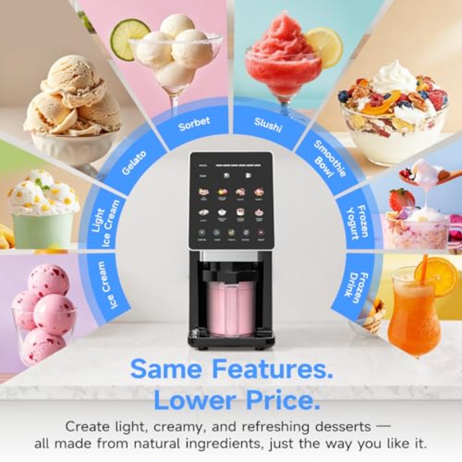 Ice Cream Maker 10-in-1 Frozen - Slushie Machine Vending 评论和价格