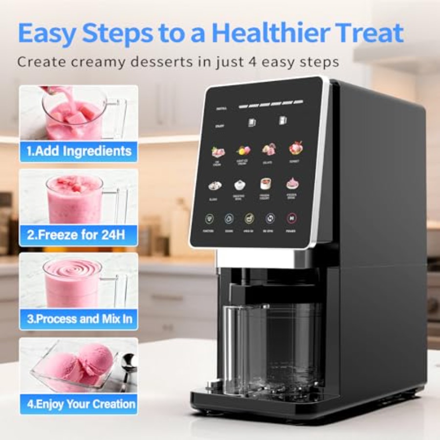 Ice Cream Maker 10-in-1 Frozen - Slushie Machine Vending 评论和价格