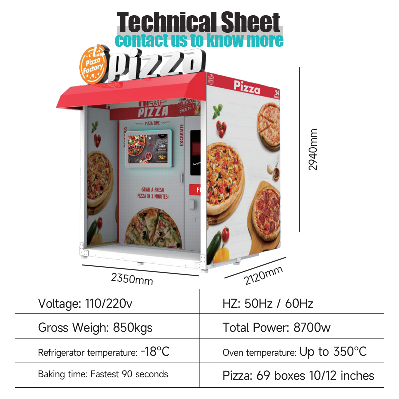 Wholesale Automated Hot Pizza  - Vending Machine Qr Code 评论和价格