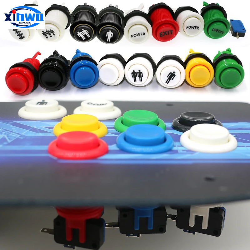 8Pcs Happ Style Push Button 28 - Joystick Arcade Parts 评论和价格