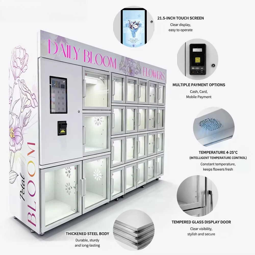 Mini Compact Fresh Flower Vend - Vending Machine Qr Code 评论和价格