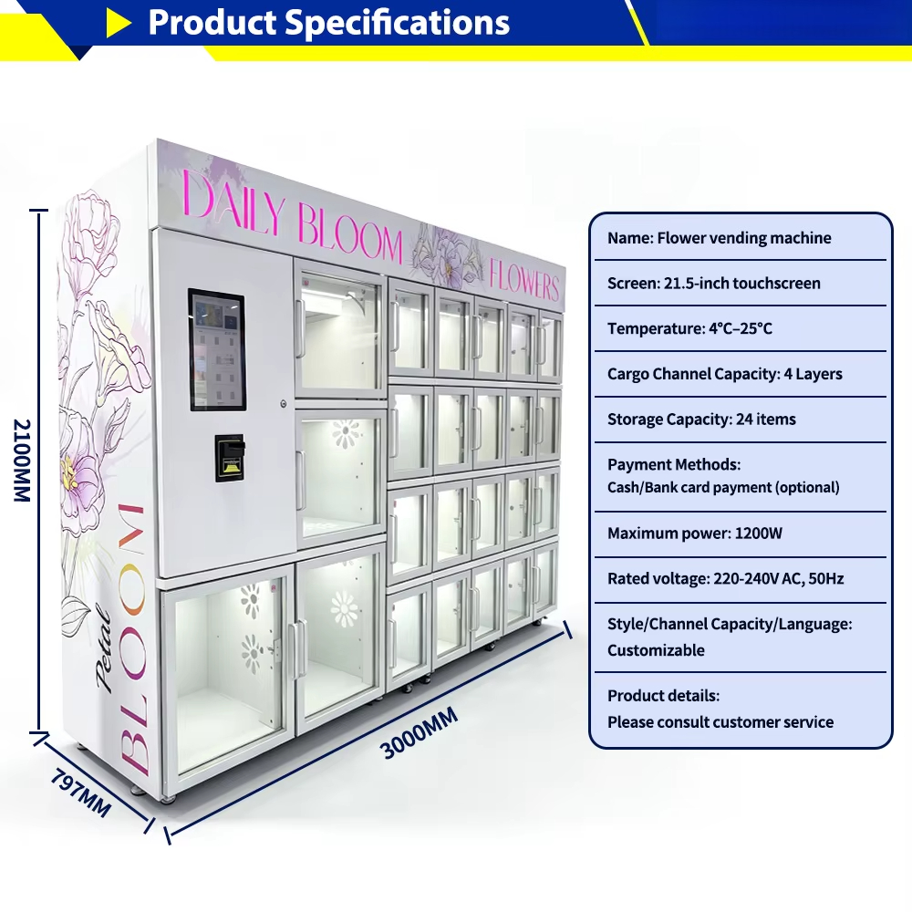 Mini Compact Fresh Flower Vend - Vending Machine Qr Code 评论和价格